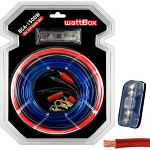 Oto Anfi Kablo Seti Full 8ga 1500W Vakumlu Wattbox