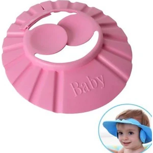 Bebek Banyo Şapkası Düğmeli Kulaklıklı