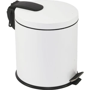 Beyaz Renkli Paslanmaz Pedallı Çöp Kovası Beyaz 20 Lt
