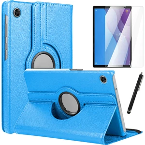Lenovo Tab M10 Hd (2.nesil) TB-X306F Kılıf Dönebilen Standlı Tablet Kılıfı + Ekran Koruyucu + Kalem