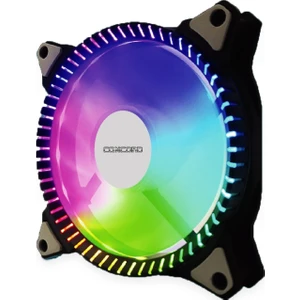 C-894 Rgb 3 Renk Rainbow Gökkuşağı 12CM Kasa Geniş Fan