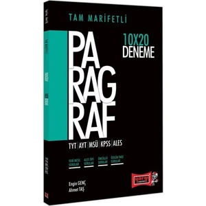 Yargı Yayınevi TYT AYT MSÜ KPSS ALES Için Tam Marifetli Paragraf 10X20 Deneme