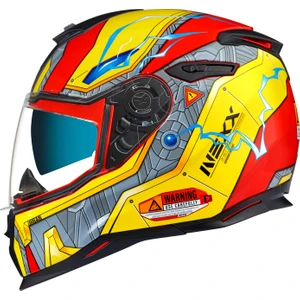 SX.100 Gigabot Kirmizi-Sari Kask