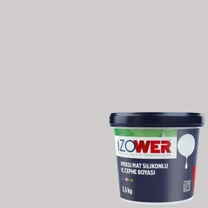 Izower Ipeksi Mat Silikonlu Iç Cephe Boyası ( Silinebilir ) - Demir 10 ( 3.5kg )