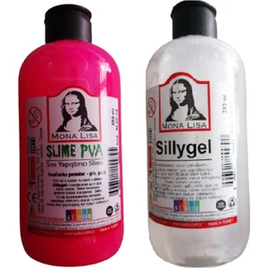 Monalisa Slime Sıvı Yapıştırıcı Pembe 250 ml + Slime Pva 250 ml