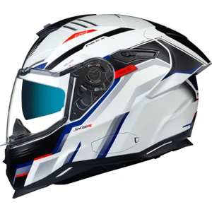 SX.100R Gridline Mat Beyaz-Mavi Kask