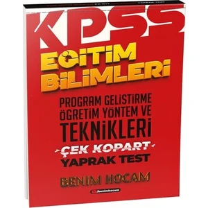 Benim Hocam Yayınları Eğitim Bilimleri Program Geliştirme - Öğretim Yöntem ve Teknikleri Çek Kopart Yaprak Test