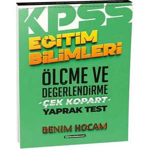 Benim Hocam Yayınları Eğitim Bilimleri Ölçme ve Değerlendirme Çek Kopart Yaprak Test
