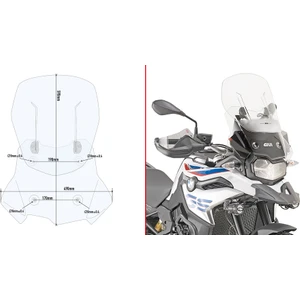 AF5127 Bmw F 750 Gs - F 850 Gs (18-21) - F 850 Gs Adventure (19-21) Rüzgar Siperlik