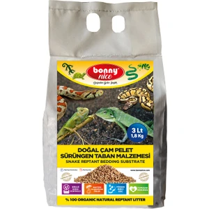 Bonny Nice Doğal Çam Pellet Sürüngen Taban Malzemesi 2 kg 4 L