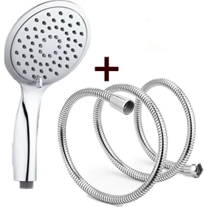 Slim El Duş Başlığı + Kromajlı Lüks Spiral