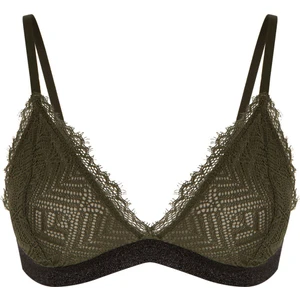 Koyu Yeşil Triangle Banded Sütyen