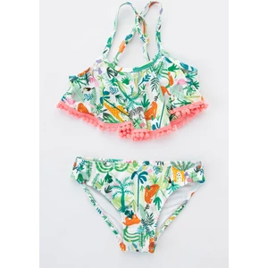 Çok Renkli Kız Safari Bikini Set