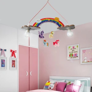 Ahşap Pony Çocuk Odası Aydınlatma