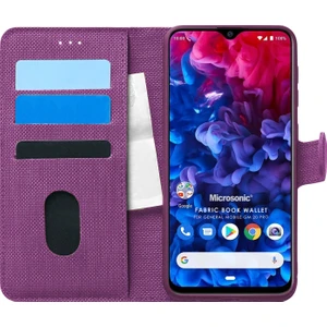 General Mobile Gm 20 Pro Kılıf Fabric Book Wallet Mor