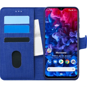 General Mobile Gm 20 Pro Kılıf Fabric Book Wallet Lacivert
