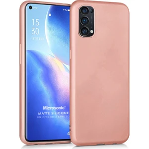 Matte Silicone Oppo Reno 5 Pro 5g Kılıf Rose Gold