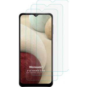 Samsung Galaxy A12 Screen Protector Nano Glass Cam Ekran Koruyucu (3'lü Paket)