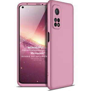 Xiaomi Mi 10T Kılıf Double Dip 360 Protective Rose Gold