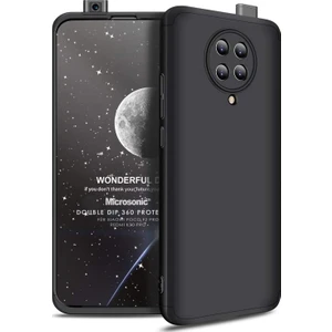 Xiaomi Redmi K30 Pro Kılıf Double Dip 360 Protective Siyah