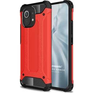 Xiaomi Mi 11 Kılıf Rugged Armor Kırmızı