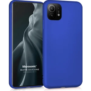 Matte Silicone Xiaomi Mi 11 Kılıf Mavi