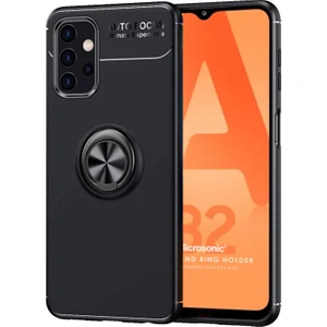 Samsung Galaxy A32 5g Kılıf Kickstand Ring Holder Siyah