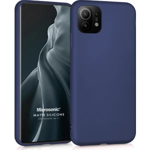 Matte Silicone Xiaomi Mi 11 Kılıf Lacivert