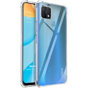 Oppo A15S Kılıf Shock Absorbing Şeffaf