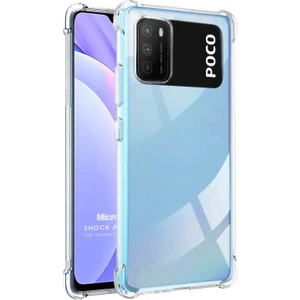 Xiaomi Poco M3 Kılıf Shock Absorbing Şeffaf