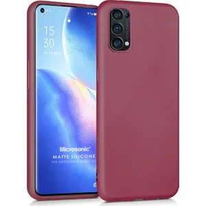 Matte Silicone Oppo Reno 5 Pro 5g Kılıf Mor