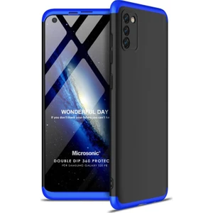 Samsung Galaxy S20 Fe Kılıf Double Dip 360 Protective Siyah Mavi