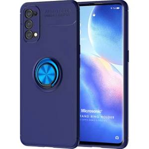 Oppo Reno 5 Pro 5g Kılıf Kickstand Ring Holder Lacivert