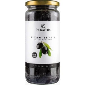 Tuzsuz Kuru Sele Siyah Zeytin 500 ml (Net 300g)