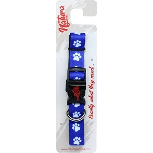 Yetişkin Köpekler Için Pati Desenli Boyun Tasması Mavi 30-45 cm
