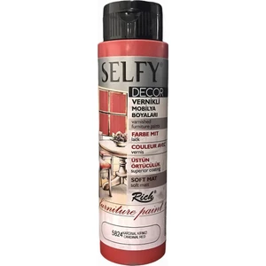 Selfy Decor Vernikli Boya 500 cc - Kardinal Kırmızı 5824