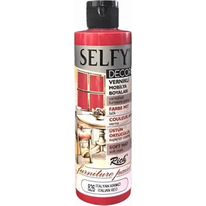 Selfy Decor Vernikli Boya 240 cc - Italyan Kırmızı 826