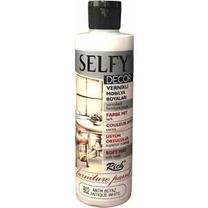 Selfy Decor Vernikli Boya 240 cc - Antik Beyaz 802