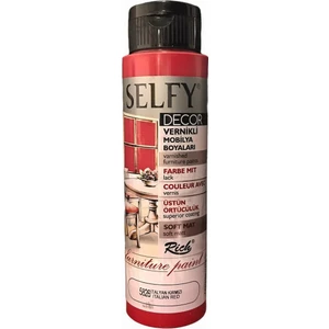 Selfy Decor Vernikli Boya 500 cc - Italyan Kırmızı 5826