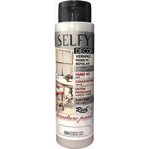 Selfy Decor Vernikli Boya 500 cc - Country Grey 5864