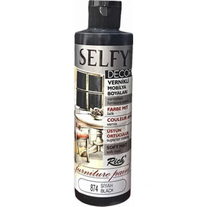 Selfy Decor Vernikli Boya 240 cc - Siyah 874