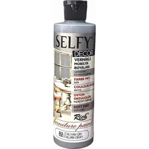 Selfy Decor Vernikli Boya 240 cc - Italyan Gri 868