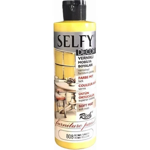 Selfy Decor Vernikli Boya 240 cc - Roma Sarısı 808