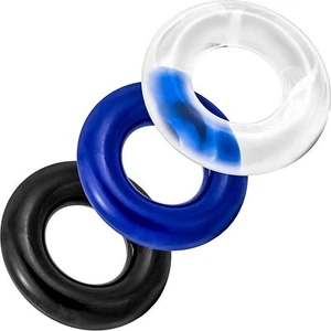 Esnek Silikon Penis Halka Yüzüğü Lastiği 3 Renk Çeşit Ring Set