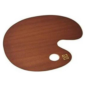 Ahşap Oval Palet 25 x 35 cm