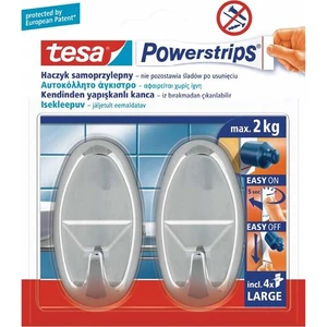 Yapıştırılabilir Oval Krom Banyo Askı
