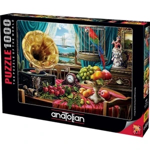 1085 Gramafon/stıll Lıfe Wıth Fruıt  1000PCS Puzzle / Anatolian