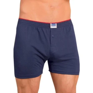 2 Adet Berrak 1099 Düğmeli Erkek Boxer %100 Pamuk Penye Boxer