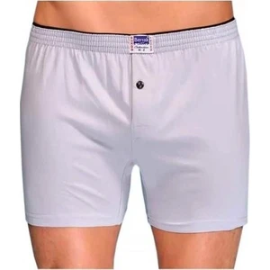 2 Adet Berrak 1099 Düğmeli Erkek Boxer %100 Pamuk Penye Boxer