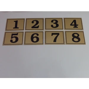 6x8 cm Yapışkanlı No 1'den 8'e Raf, Posta Kutusu, Dolap, Ayakkabılık, Kapı Numarası